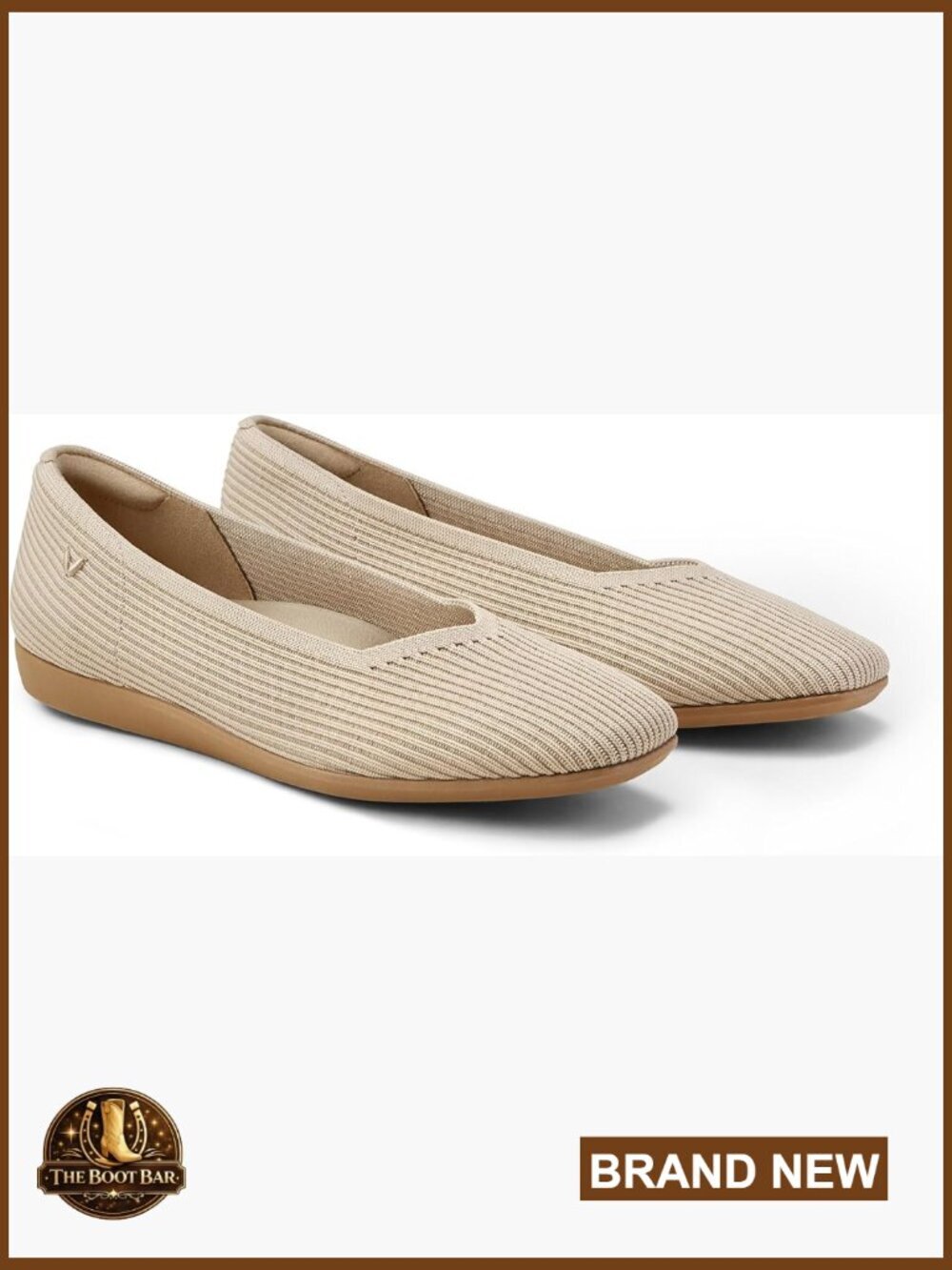 Lightweight Square Toe Ballet Flats with Arch Support Water Repellent Walking
